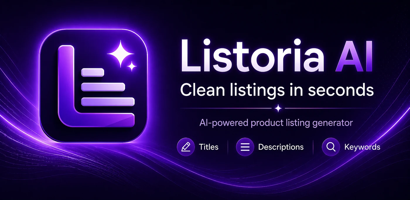 Listoria AI feature graphic