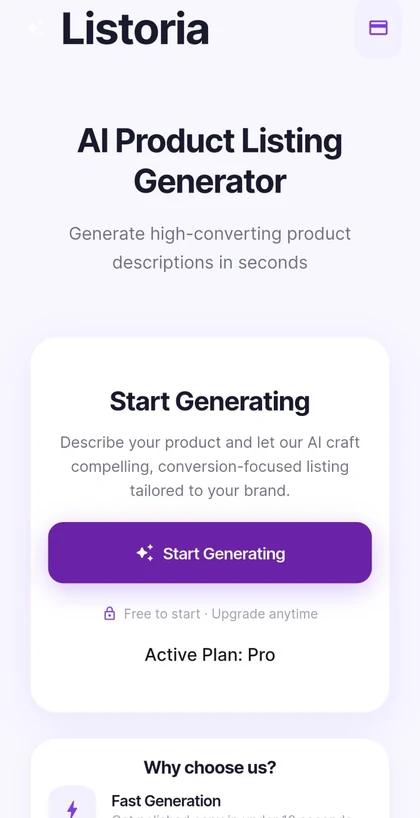 Listoria AI screenshot 1