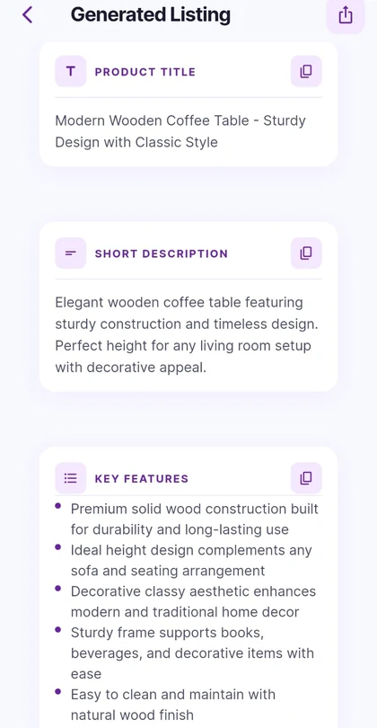 Listoria AI screenshot 3